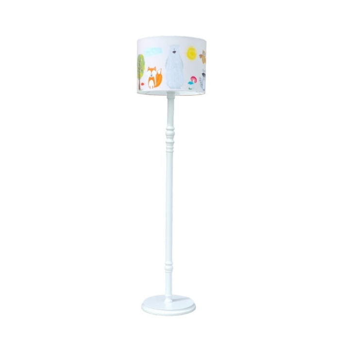 lampa podłogowa dla dzieci w leśne zwierzęta