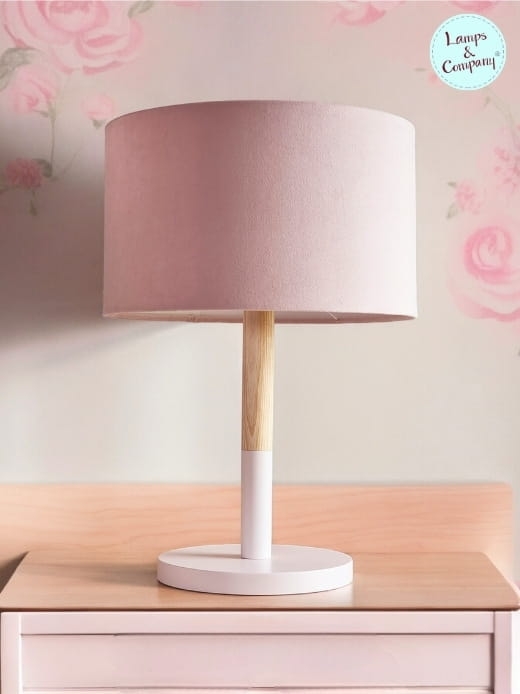 lampka nocna jasno różowa do pokoju dziewczynki
