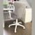 szare krzesło ergonomiczne Pure Grey Duo do pokoju chłopca z białą lamówką