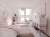 lampa rattanowa lniana pudrowy róż do pokoju dziewczynki