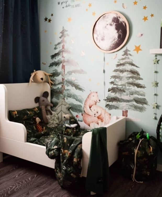 lampa ścienna prawdziwy księżyc do pokoju dziecka