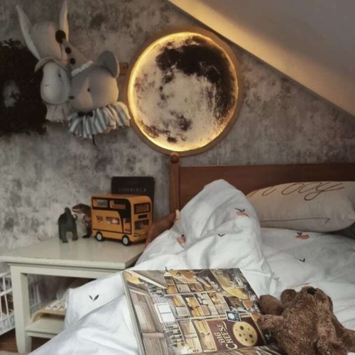 duża lampka nocna księżyc do pokoju dziecka