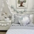 Elegancka porcelanowa szara pościel z podwójną falbanką i koronką, wykonana ze 100% bawełny o satynowym wykończeniu, idealna dla dzieci i dorosłych, zapewniająca wyjątkowy komfort i styl.