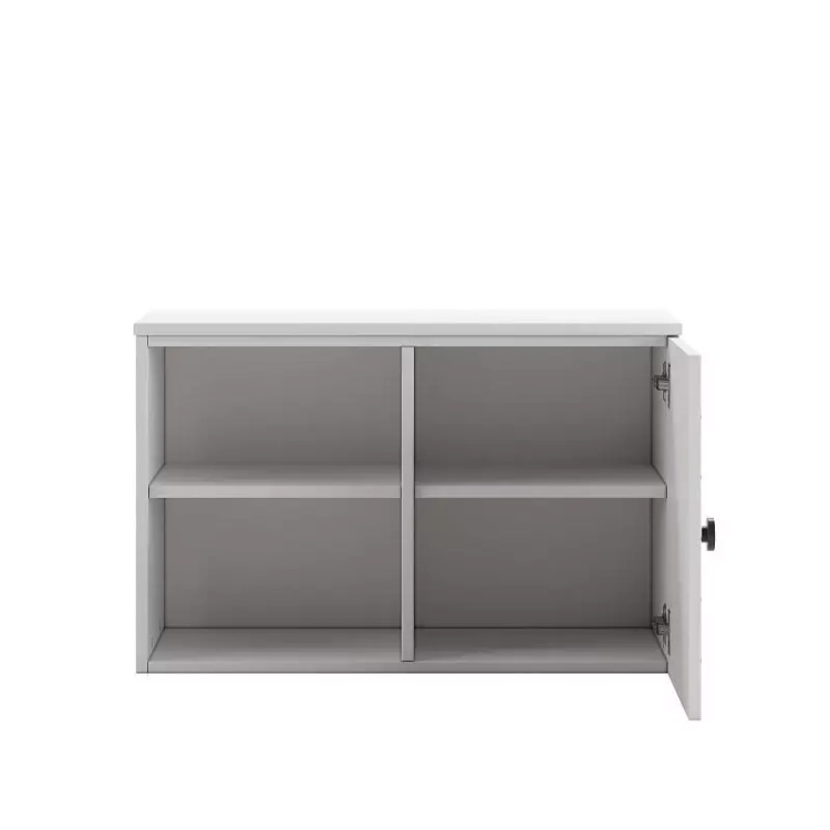 Moduł Cool 1DW Wąski z jedną parą drzwi z cichym domykiem, dwiema regulowanymi półkami, idealny do montażu na ścianie lub jako mebel stojący.