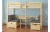 Łóżko piętrowe drewniane Pine Bunk 90x200 cm z opcją biurka, wykonane z litego drewna sosnowego, idealne do pokoju dziecięcego lub domku letniskowego.