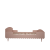 Łóżko Babushka różowe retro 90x200 cm dla nastolatki, demontowalne listwy boczne