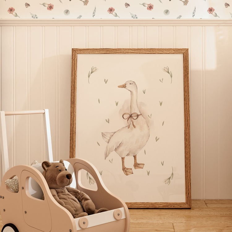 plakat dla dziecka gąska boho