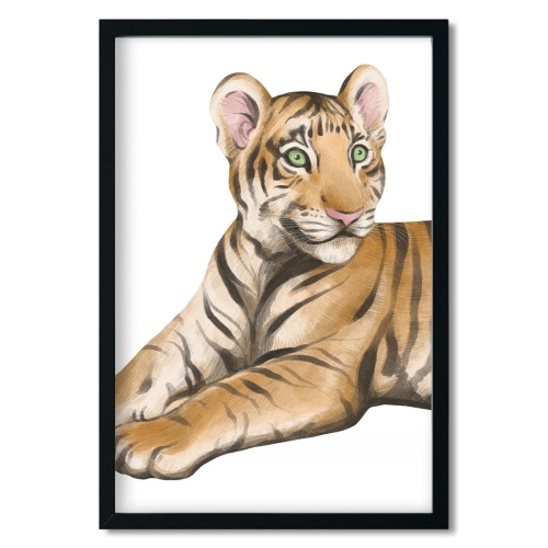 plakat dla chłopca safari tygrys