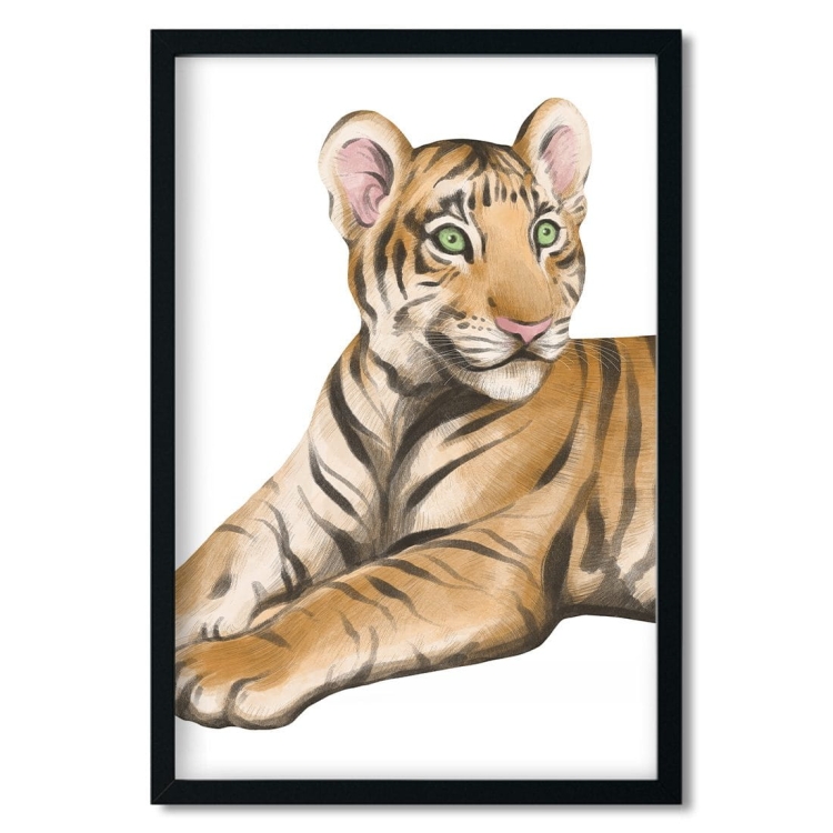 plakat dla chłopca safari tygrys