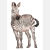 Plakat dla dzieci "Zebra" – egzotyczny plakat z zebrą, idealny do pokoju dziecka