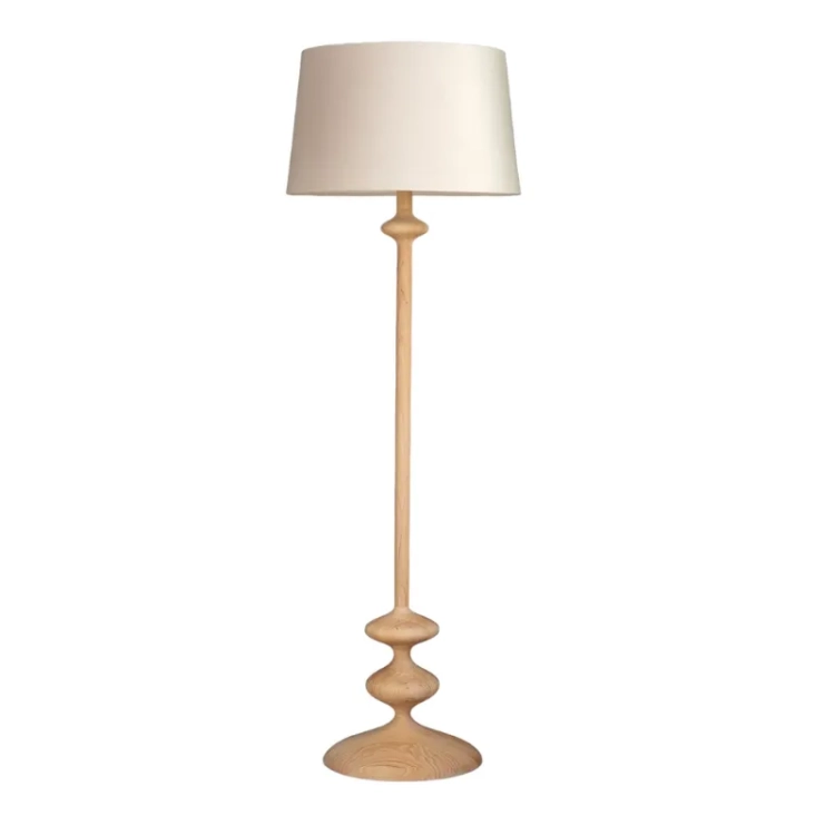 lampa podłogowa retro velvet kremowa