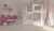 Łóżko piętrowe Sielski Domek ze schodami, wykonane z drewna sosnowego i sklejki, w stylu rustykalnym