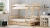 Łóżko piętrowe sosnowe Big Loft z szerokim dołem 120 cm dla rodzeństwa