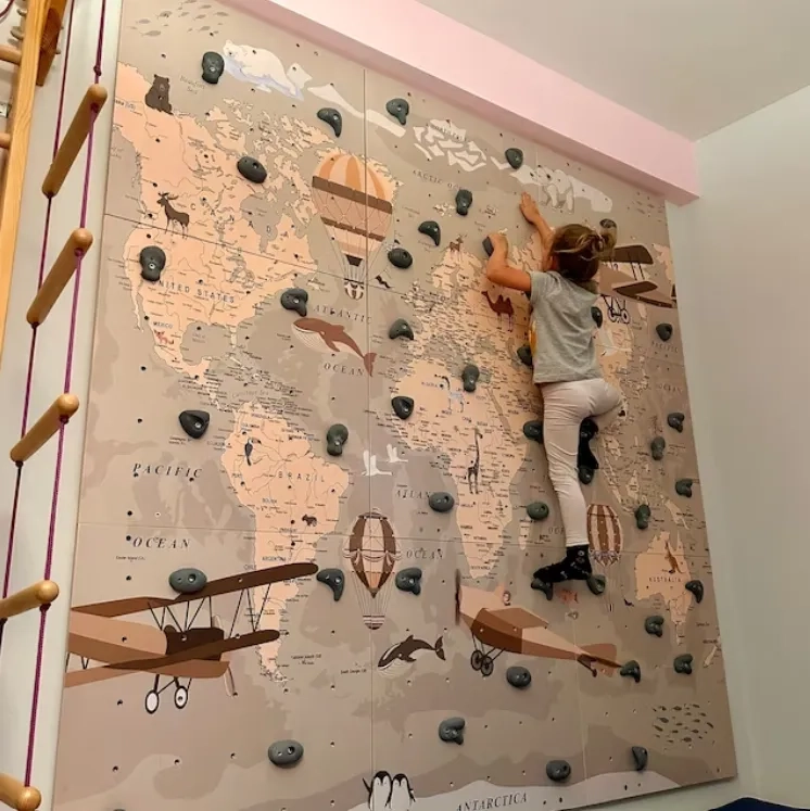ścianka wspinaczkowa do pokoju dziecka mapa