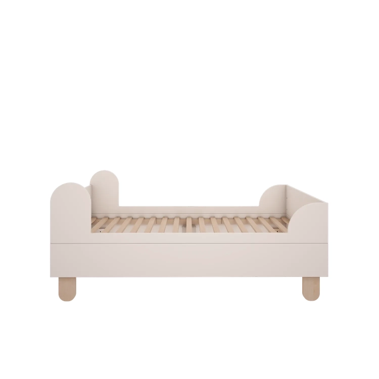 Łóżko Basic Złamana Biel 80x160 cm z zabudowanymi bokami
