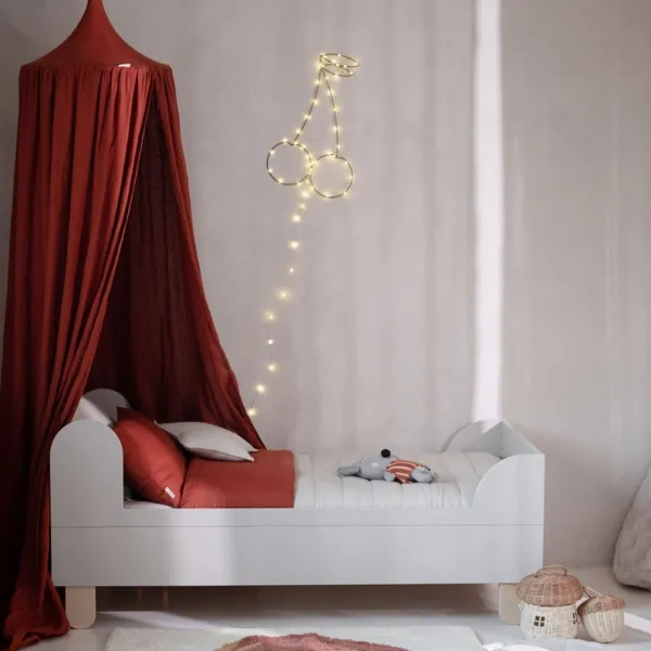 łóżko dziecięce 80x200 cm, minimalistyczne białe łóżko dla dzieci, łóżko młodzieżowe z MDF, eleganckie łóżko Wood Luck Design
