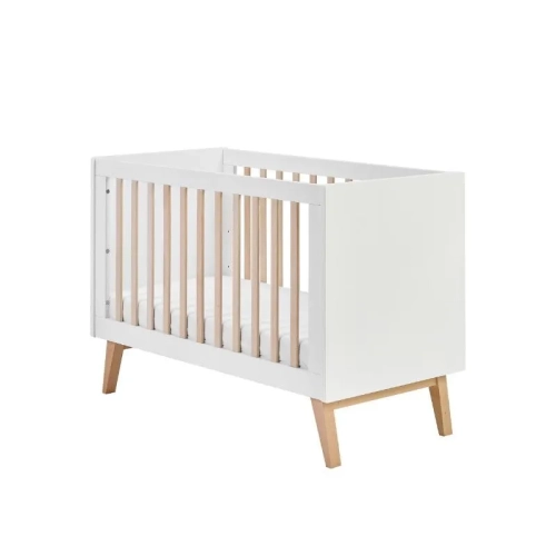 Łóżeczko niemowlęce białe 120x60 Pinio Swing_1.webp