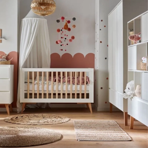 Łóżeczko tapczanik białe 140x70 Pinio Swing.webp