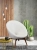 fotel młodzieżowy Patio kremowy, elegancki fotel welurowy, kremowy fotel z drewnianymi nóżkami, muszelkowy design fotela Patio, fotel kremowy do pokoju dziecka