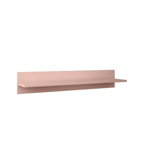 półka wisząca Powder Harmony róż naturalny, minimalistyczna półka z niewidocznymi mocowaniami, półka skandynawska do salonu, półka w stylu boho, półka do pokoju dziecięcego