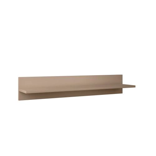 półka Beige Harmony, półka wisząca w odcieniu cappuccino, minimalistyczna półka beżowa, półka do pokoju dzieci, półka do salonu