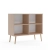 komoda Beige Harmony 2, komoda beżowa z regulowanymi półkami, minimalistyczna komoda w stylu boho, komoda w odcieniu cappuccino