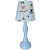 lampka nocna Doll Dancer miętowa, lampka z tancerkami dla dziewczynki, pastelowa lampka nocna, lampka baletnica miętowa, lampka z drewnianą podstawą