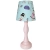 lampka nocna Doll Dancer miętowa, lampka z tancerkami dla dziewczynki, pastelowa lampka nocna, lampka baletnica miętowa, lampka z drewnianą podstawą