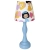 lampka nocna "Princess Dreams" dla dziewczynki, pastelowa lampka z księżniczkami, lampka na komodę z motywem księżniczek, lampa dziecięca z drewnianą podstawą, abażur z księżniczkami