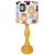 lampka nocna "Princess Dreams" dla dziewczynki, pastelowa lampka z księżniczkami, lampka na komodę z motywem księżniczek, lampa dziecięca z drewnianą podstawą, abażur z księżniczkami