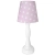 różowa lampka nocna Polka Dot Pink w białe kropeczki, pastelowa lampka dla dziewczynki, dekoracyjna lampka stożek lub walec