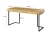 Biurko młodzieżowe Teen Flex, nowoczesne, hikora naturalna, grafitowe nogi, 150x76x61 cm, 3 szuflady, styl loft, ergonomiczne.