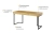 Biurko młodzieżowe Teen Flex, nowoczesne, hikora naturalna, grafitowe nogi, 150x76x61 cm, 3 szuflady, styl loft, ergonomiczne.