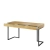 Biurko młodzieżowe Teen Flex, nowoczesne, hikora naturalna, grafitowe nogi, 150x76x61 cm, 3 szuflady, styl loft, ergonomiczne.