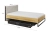 Stylowe łóżko młodzieżowe Teen Flex 120x200 cm w stylu loft z wysokim zagłówkiem, pojemną szufladą i oświetleniem LED, idealne do pokoju nastolatka.