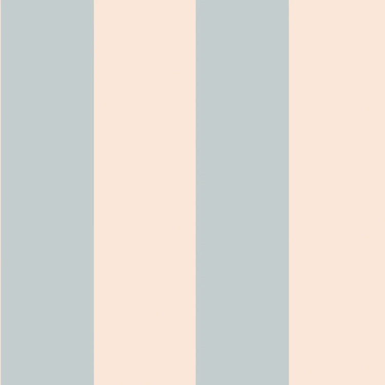 Tapeta w pasy błękitno-różowe – Stripes Vintage Blue and Pink, ekologiczna, 280x50 cm, pastelowe pasy w odcieniach błękitu i różu, idealna do pokoju dziecięcego.