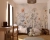 tapeta polne kwiaty zgaszona biała, mural minimalistyczny w kwiaty, tapeta vintage delikatna, tapeta do sypialni retro, tapeta pastelowa w kwiaty