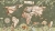 tapeta mapa świata leśna zielona, mural edukacyjny z leśnymi zwierzętami, tapeta geograficzna dla dzieci, tapeta natura do pokoju dziecka, tapeta zwierzęta las
