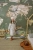 tapeta mapa świata leśna zielona, mural edukacyjny z leśnymi zwierzętami, tapeta geograficzna dla dzieci, tapeta natura do pokoju dziecka, tapeta zwierzęta las