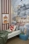 tapeta pirate story niebieska, mural statek piracki, tapeta marynistyczna dla dzieci, tapeta piraci na oceanie, tapeta pokój przygodowy