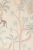 tapeta jungle glow sandy beige mural, mural świecący w ciemności, tapeta beżowa z gwiazdkami, tapeta skandynawska dla dzieci, tapeta dżungla świecąca w nocy