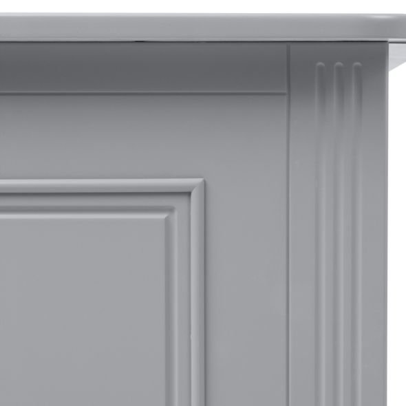 szara komoda z trzema szufladami do pokoju dziecka Ines Neutral Grey