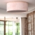 duża lampa sufitowa velvet pudrowy róż