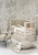 łóżeczko beżowe szampańskie Pinio Pure 120x60 cm, elegancki styl art déco, meble dziecięce premium