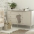komoda dziecięca Petite Pinio 3 szuflady + 1 drzwi, kolor szampański, styl art déco, metalowe uchwyty zgaszone złoto, drewniane nóżki