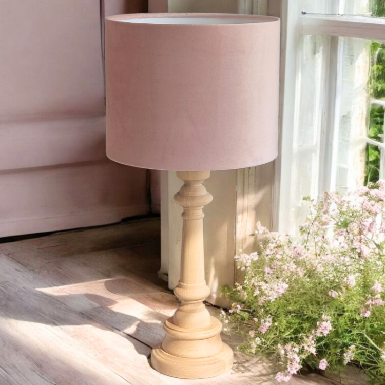 lampka boho jasny róż