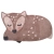 dywan dziecięcy Little Deer Jelonek 70x110 cm, bawełniany, ręcznie tuftowany, w kolorach orzechowym, beżowym i pudrowym, z antypoślizgowym spodem, do pokoju dziecka