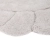 dywan dziecięcy Gabrielle okrągły 110 cm, 100% bawełna, naturalny écru, z wykończeniem w płatki, prany w pralce, certyfikat OEKO-TEX