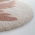 Okrągły różowy dywan dziecięcy z białym ptaszkiem Bohemian Bird Pink 120 cm – Lamps&Company.