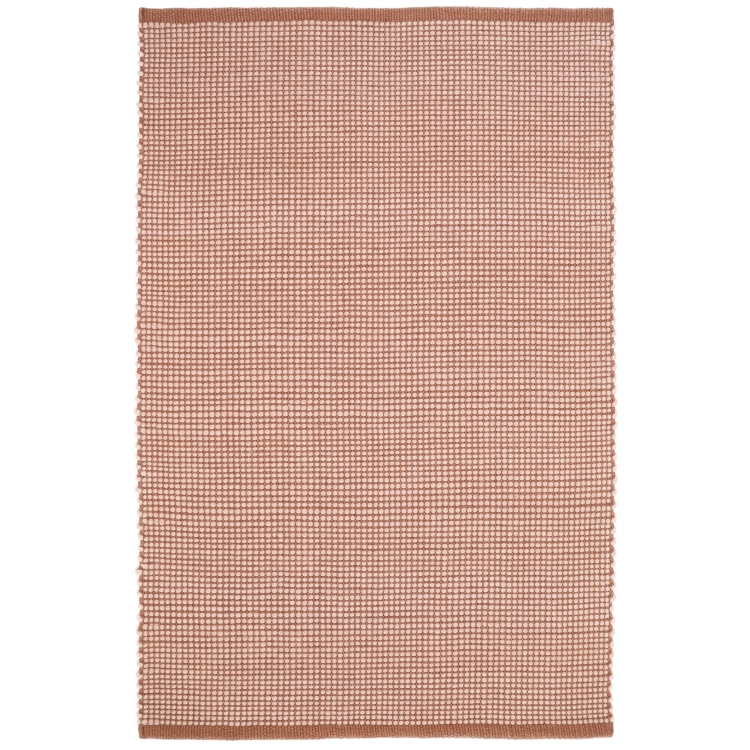 duży dywan retro brudny róż 160x230 cm z wełny i korkową osnową, do salonu lub jadalni